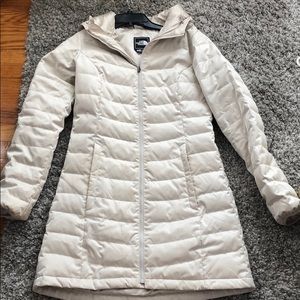 Winter coast just above the knee, and very warm!